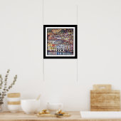 Gustav Klimt - Malcesine bij het Garda-meer in Ita Poster (Keuken)