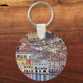 Gustav Klimt - Malcesine bij het Garda-meer in Ita Sleutelhanger (Voorkant)