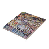 Gustav Klimt - Malcesine bij het Garda-meer in Ita Tegeltje (Zijkant)