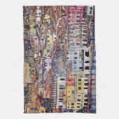 Gustav Klimt - Malcesine bij het Garda-meer in Ita Theedoek (Verticaal)