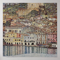 Gustav Klimt - Malcesine Lake Garda Italië Poster