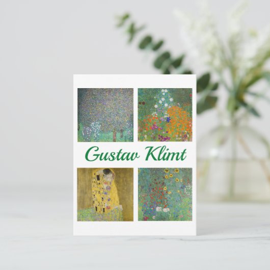Gustav Klimt Masterstuks Briefkaart (Staand voorkant)