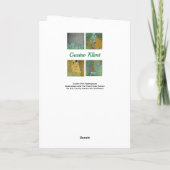 Gustav Klimt Masterstuks Patchwork Kaart (Achterkant)