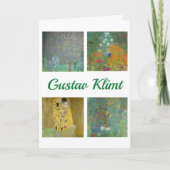 Gustav Klimt Masterstuks Patchwork Kaart (Voorkant)