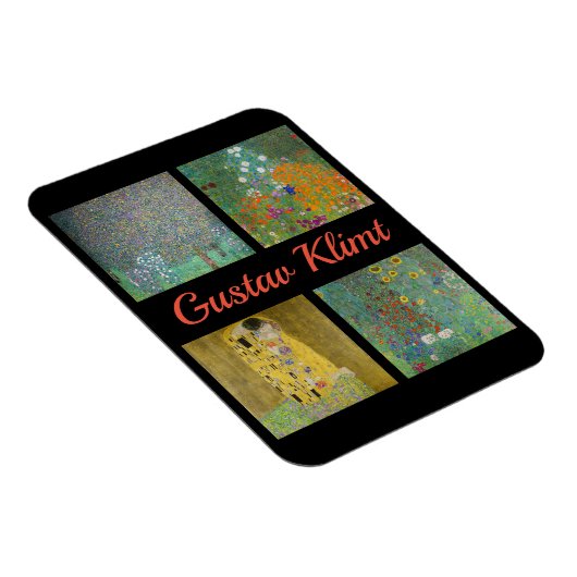 Gustav Klimt Masterstuks Patchwork Magneet (Rechterzijde)