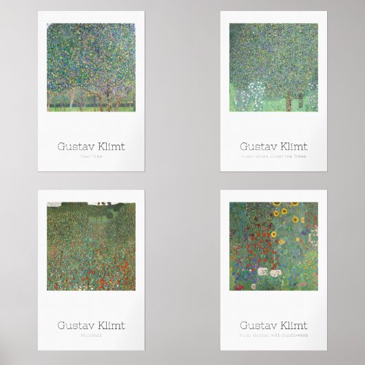 Gustav Klimt meesterwerken Muurkunst Sets (Voorkant)