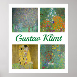 Gustav Klimt Meesterwerken Patchwork Poster