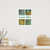 Gustav Klimt Meesterwerken Patchwork Poster (Keuken)