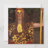 Gustav Klimt - Minerva of Pallas Athena Feestdagenkaart (Voorkant)