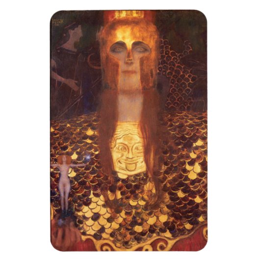 Gustav Klimt Minerva Pallas Athena Magneet (Verticaal)