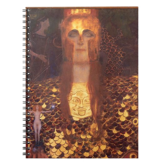 Gustav Klimt Minerva Pallas Athena Notitieboek (Voorkant)