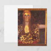 Gustav Klimt Minerva Pallas Athena Uitnodigingen (Voorkant / Achterkant)
