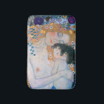 Gustav Klimt - Moeder en kind Badmat<br><div class="desc">Moeder en kind (detail van drie jaar vrouw) - Gustav Klimt,  Oil on Canvas,  1905</div>