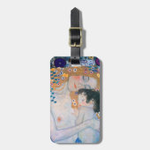 Gustav Klimt - Moeder en kind Bagagelabel (Voorkant verticaal)