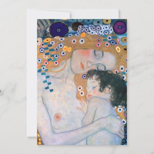 Gustav Klimt - Moeder en kind Bedankkaart (Voorkant)