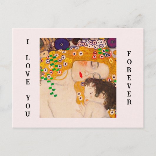 Gustav Klimt - Moeder en Kind Briefkaart (Voorkant)