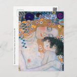 Gustav Klimt - Moeder en kind Briefkaart<br><div class="desc">Moeder en kind (detail van drie jaar vrouw) - Gustav Klimt,  Oil on Canvas,  1905</div>