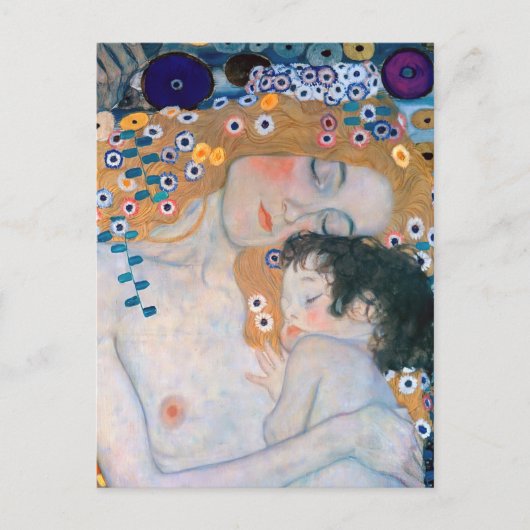 Gustav Klimt - Moeder en kind Briefkaart (Voorkant)