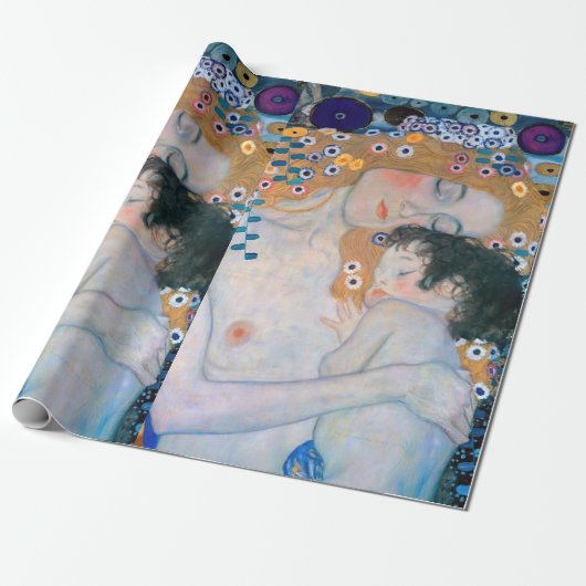 Gustav Klimt - Moeder en kind Cadeaupapier (Uitgerold)