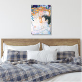 Gustav Klimt - Moeder en Kind Canvas Afdruk (Insitu (Slaapkamer))
