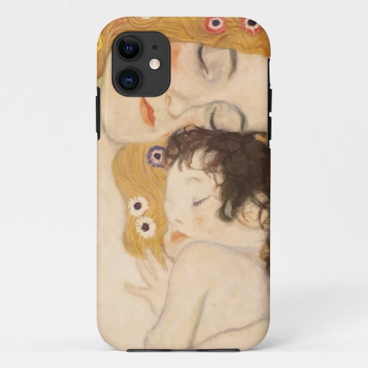 Gustav Klimt moeder en kind Case-Mate iPhone Case (Achterkant)