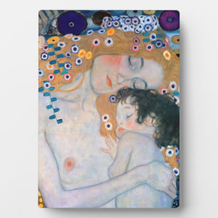 Gustav Klimt - Moeder en kind Fotoplaat