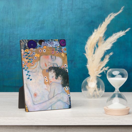 Gustav Klimt - Moeder en kind Fotoplaat (Zijkant)