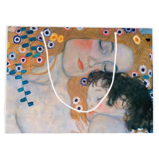 Gustav Klimt - Moeder en Kind Groot Cadeauzakje (Achterkant)
