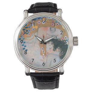 Gustav Klimt - Moeder en kind Horloge