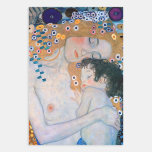Gustav Klimt - Moeder en kind Inpakpapier Vel<br><div class="desc">Moeder en kind (detail van drie jaar vrouw) - Gustav Klimt,  Oil on Canvas,  1905</div>