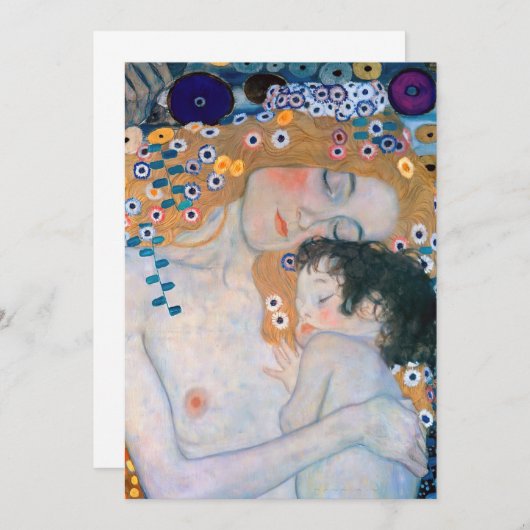 Gustav Klimt - Moeder en kind Kaart (Voorkant / Achterkant)