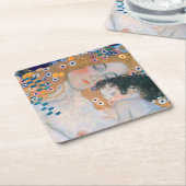 Gustav Klimt - Moeder en kind Kartonnen Onderzetters (Schuin)