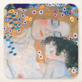 Gustav Klimt - Moeder en kind Kartonnen Onderzetters (Voorkant)