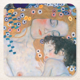 Gustav Klimt - Moeder en kind Kartonnen Onderzetters