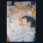 Gustav Klimt - Moeder en kind Klembord<br><div class="desc">Moeder en kind (detail van drie jaar vrouw) - Gustav Klimt,  Oil on Canvas,  1905</div>