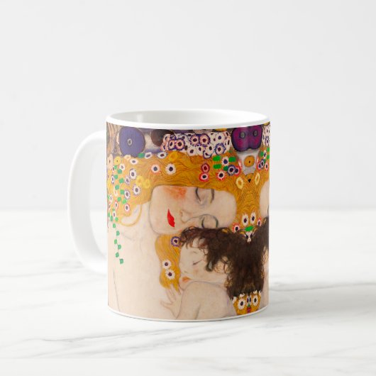 Gustav Klimt - Moeder en kind Koffiemok (Voorkant links)