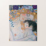 Gustav Klimt - Moeder en kind Legpuzzel<br><div class="desc">Moeder en kind (detail van drie jaar vrouw) - Gustav Klimt,  Oil on Canvas,  1905</div>