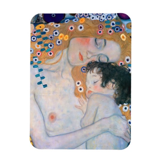 Gustav Klimt - Moeder en Kind Magneet (Verticaal)