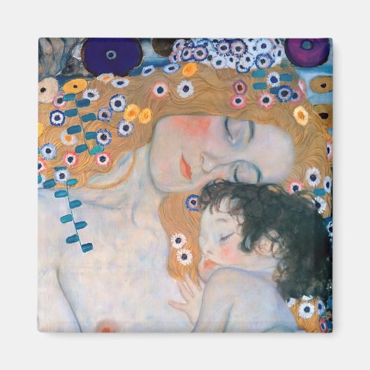 Gustav Klimt - Moeder en kind Magneet (Voorkant)