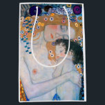 Gustav Klimt - Moeder en kind Medium Cadeauzakje<br><div class="desc">Moeder en kind (detail van drie jaar vrouw) - Gustav Klimt,  Oil on Canvas,  1905</div>