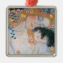 Gustav Klimt - Moeder en kind Metalen Ornament
