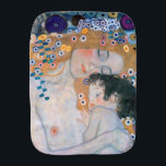 Gustav Klimt - Moeder en kind Monddoekje<br><div class="desc">Moeder en kind (detail van drie jaar vrouw) - Gustav Klimt,  Oil on Canvas,  1905</div>