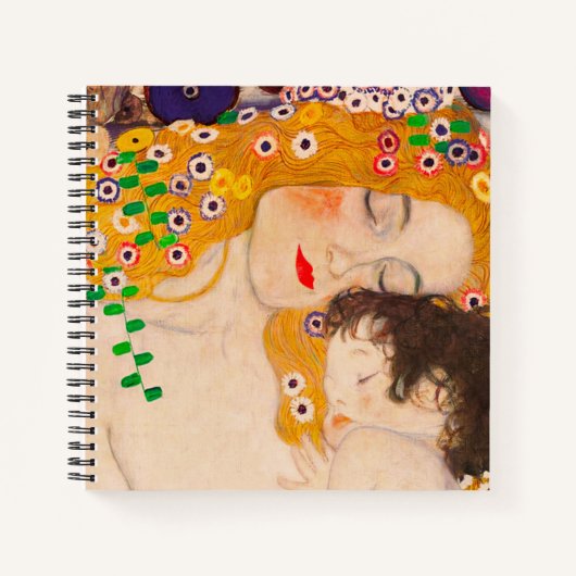 Gustav Klimt - Moeder en Kind  Notitieboek (Voorkant)