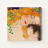 Gustav Klimt - Moeder en Kind  Notitieboek (Achterkant)