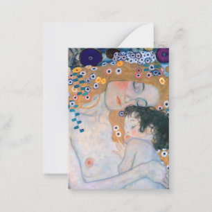 Gustav Klimt - Moeder en kind Notitiekaartje