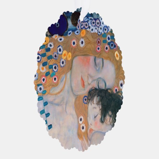 Gustav Klimt - Moeder en Kind Ornament Kaart (Rechts)