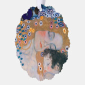 Gustav Klimt - Moeder en Kind Ornament Kaart (Links)