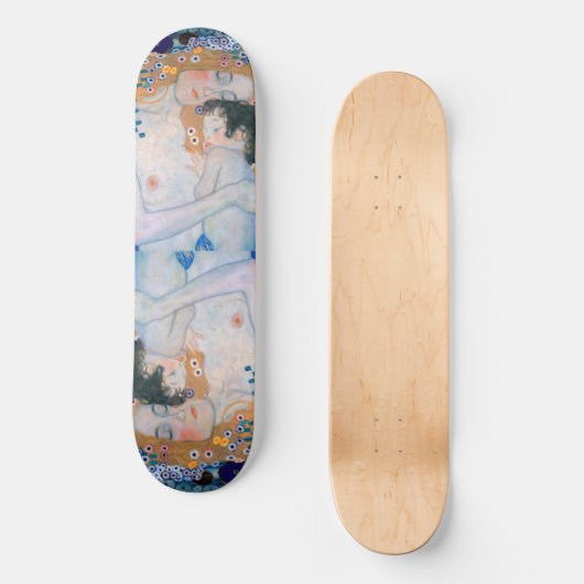Gustav Klimt - Moeder en kind Persoonlijk Skateboard (Voorkant)