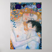 Gustav Klimt - Moeder en kind Poster (Voorkant)