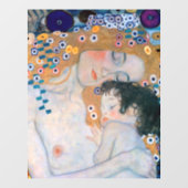 Gustav Klimt - Moeder en kind Raamsticker (Vel)